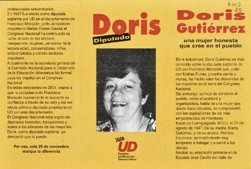 Doris, diputada