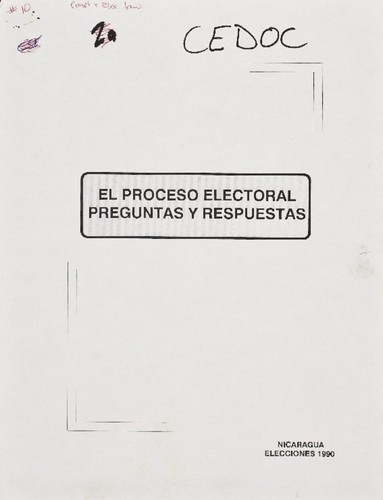 El proceso electoral preguntas y respuestas