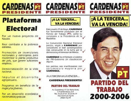 Cárdenas Presidente, a la tercera va la vencida