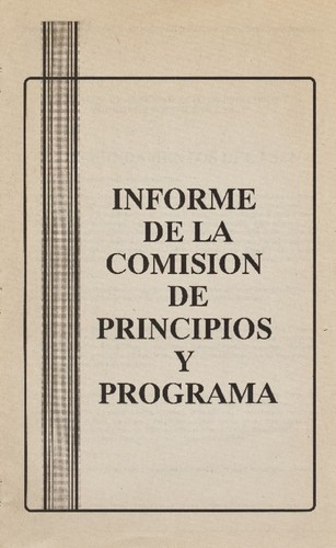 Informe de la Comisión de Principios y Programa