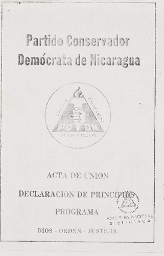 Acta de Unión, Declaracíón de Principios