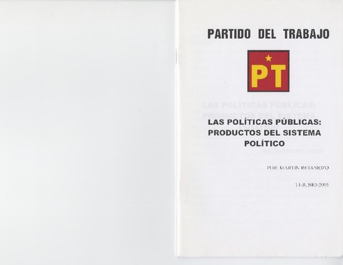 Las políticas públicas--productos del sistema político