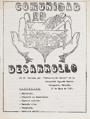 Comunidad en desarrollo, no. 19 , 31 de mayo 1991