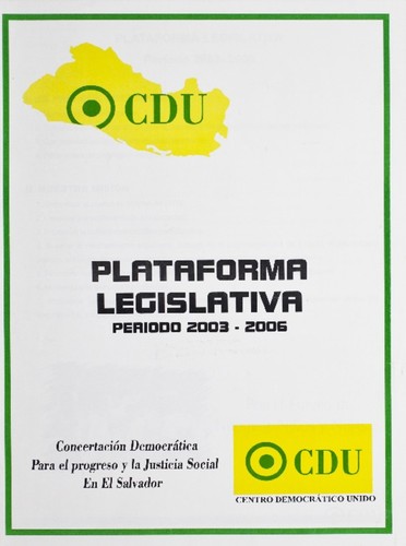 CDU Plataforma legislativa período 2003-2006