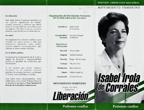 Isabel Irola de Corrales, podemos confiar