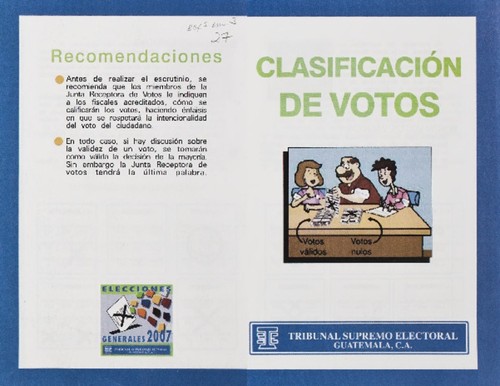 Clasificación de votos