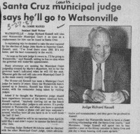 Santa Cruz municipal judge say he'll go to Watsonville