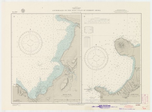 Japan : Chishima Retto (Kuril Islands) : anchorages on the west coast of Etorofu Shima