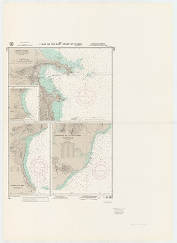 Asia : plans on the east coast of Taiwan (Formosa)