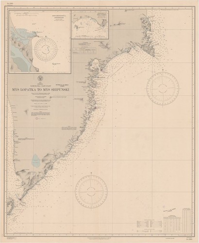 Asia : Siberia : Kamchatka-east coast : Mys Lopatka to Mys Shipunski