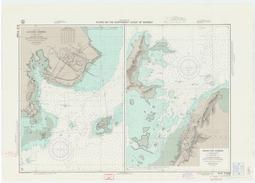 South China Sea : plans on the northwest coast of Borneo