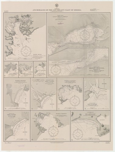 Asia : Japan Sea : anchorages on the southeast coast of Siberia