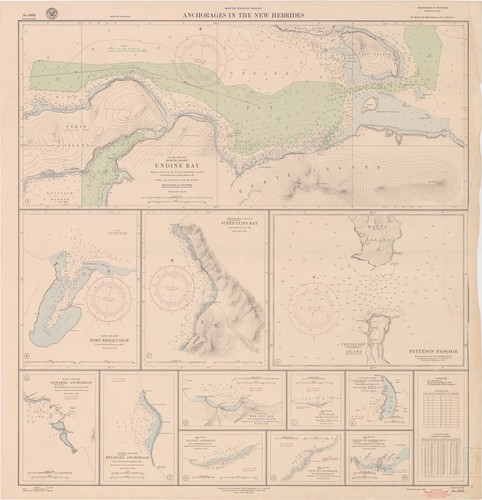 South Pacific Ocean : anchorages in the New Hebrides