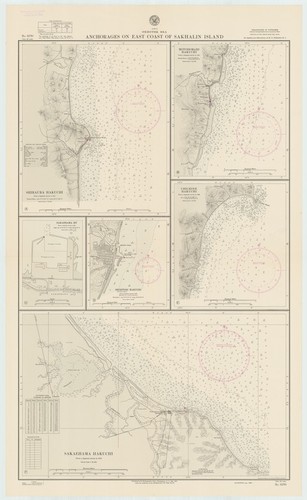 Asia : Okhotsk Sea : anchorages on east coast of Sakhalin Island