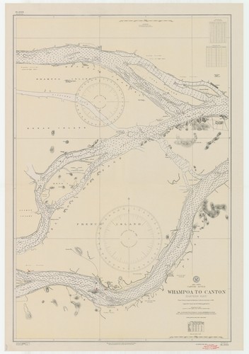 Asia : China Canton River : Whampao to Canton (Eastern part)