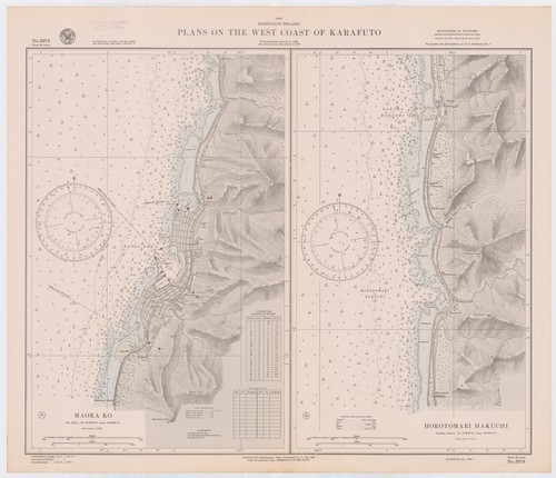 Asia : Sakhalin Island : plans on the west coast of Karafuto