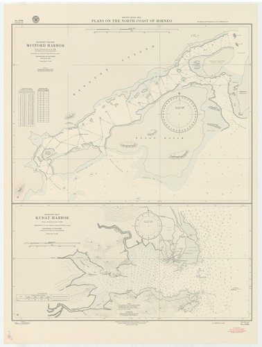 South China Sea : plans on the north coast of Borneo