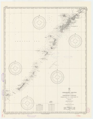 Japan : Chishima Retto (Kuril Islands)-northern portion : Paramushiru To to Shimushiru To