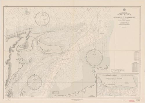 South China Sea : Borneo-northwest coast : Muara Harbor and approaches to Sungei Brunei