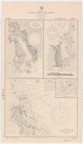 Japan : Kyushu-west coast : plans in the Goto Retto