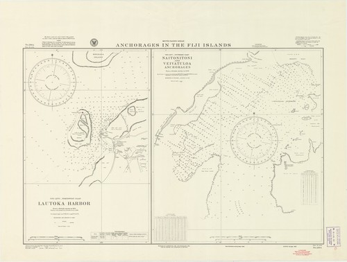 South Pacific Ocean : anchorages in the Fiji Islands