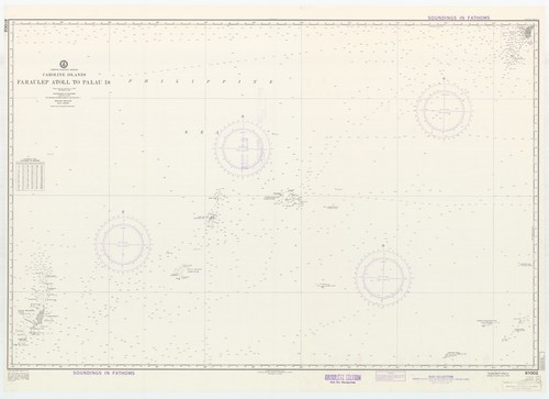 North Pacific Ocean : Caroline Islands : Faraulep Atoll to Palau Is