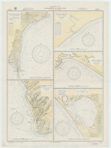 Asia : Sakhalin Island (Karafuto)-south coast : anchorages in Aniwa Wan