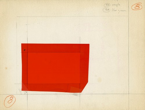 Ping: Film documentation: Rectangles of color intercut for emphasis in the film acompanying the Ping performance