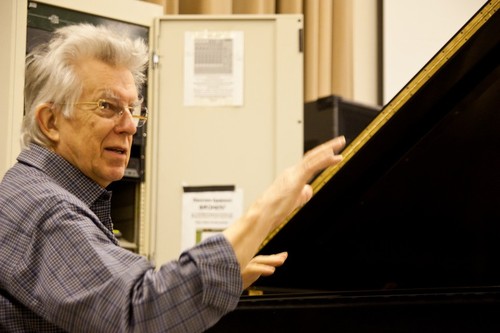 Ping: Rehearsal for 2011 UC San Diego performance: Roger Reynolds conducting