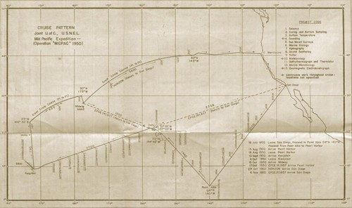 Cruise Pattern Joint U. of C., U.S.N.E.L. Mid Pacific Expedition