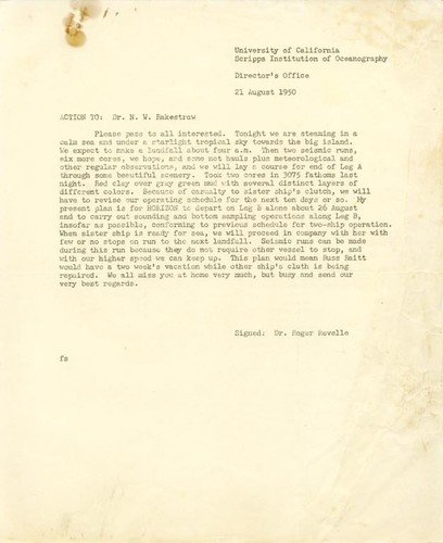 Action to: Dr. Rakestraw