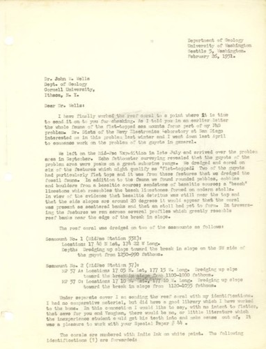 Letter to John W. Wells