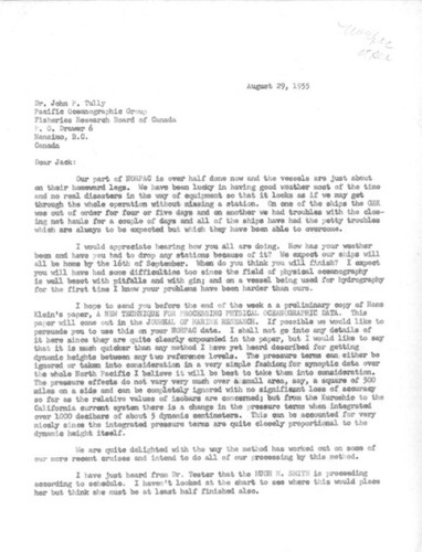 Letter to John P. Tully