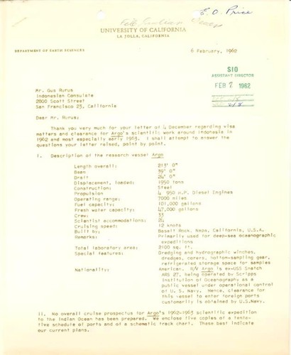 Letter to Gus Rurus