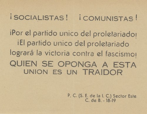 Socialistas! Comunistas!