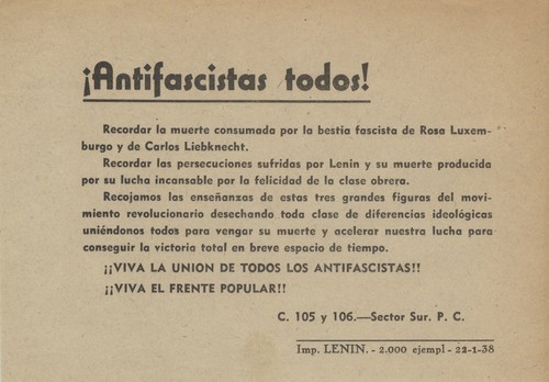 ¡Antifascistas Todos!