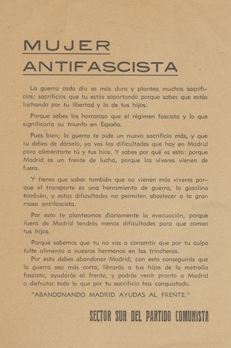 Mujer Antifascista