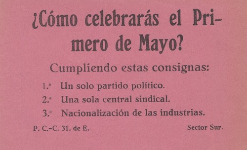 ¿Como celebraras el Primero de Mayo?