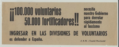 ¡¡100.000 voluntarios, 50.000 fortificadores!!