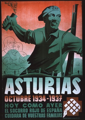 Asturias, octubre 1934-1937--Hoy como ayer el Socorro Rojo de España cuidara de vuestras familias