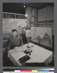 [Man doing calligraphy]