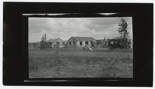 Construction of unidentified buildings at Rancho Santa Fe