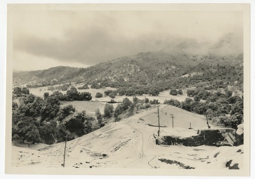 Lake Henshaw Dam under construction