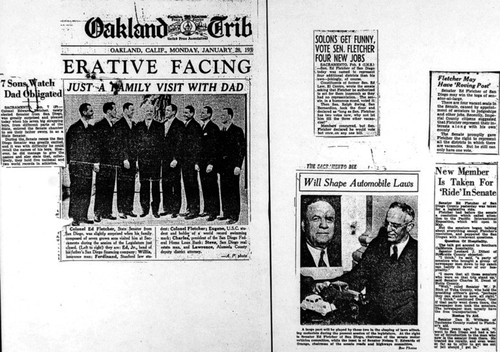 Legislative newspaper clippings