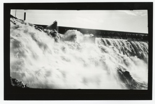 Lake Hodges Dam and spillway overflow