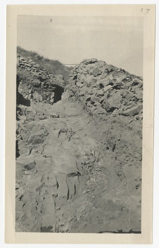 Lake Hodges Dam construction - Slope