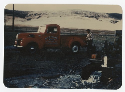 Water well and Butler Drilling Co. truck