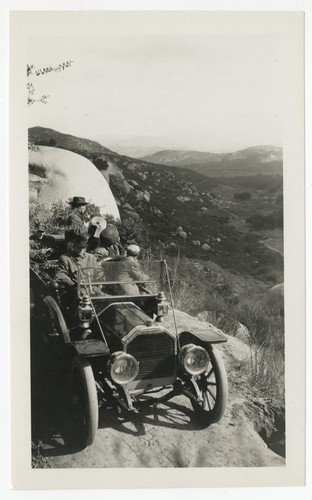 Ed Fletcher and others in automobile