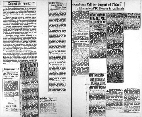 1934 Election Campaign - Newspaper clipings