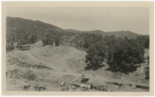 Construction of the flood culvert at Warner's Ranch